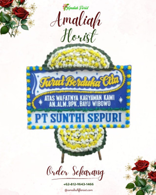 Papan Bunga Duka di Kenari