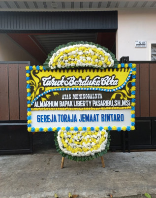 Papan Bunga Duka di Kenari