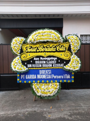 Papan Bunga Duka di Kenari