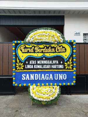 Papan Bunga Duka di Kenari